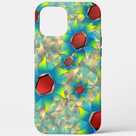 Verschiedene virtuelle Blume, bläuliche Blätter au Case-Mate iPhone Hülle