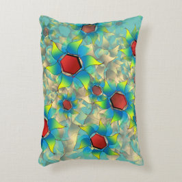 Verschiedene virtuelle Blume, bläuliche Blätter au Dekokissen