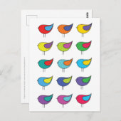 Verschiedene Vögel Postkarte (Vorne/Hinten)