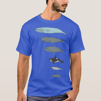 Verschiedene Wale T-Shirt