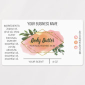 Verschiedene Watercolor Body Butter Labels Etiketten (Design 1)