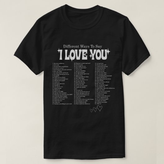 Verschiedene Wege, um die Liebe zu sagen: Sie retr T-Shirt (Design vorne)