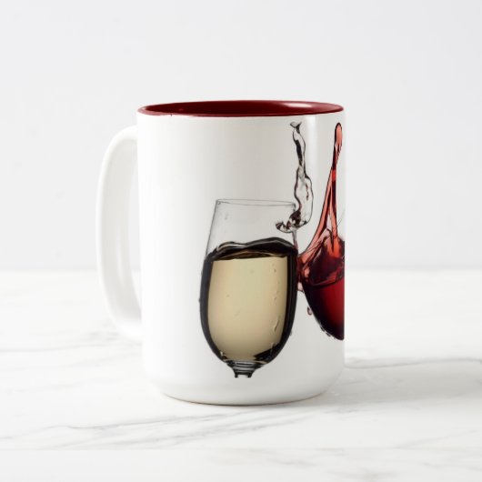 ****VERSCHIEDENE WEINE**** ZWEIFARBIGE TASSE (Vorderseite Links)