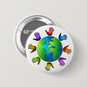 Verschiedene Welt Button (Vorne & Hinten)