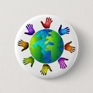 Verschiedene Welt Button