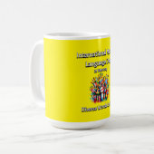 Verschiedene Worte vereinen sich. Muttersprachlich Kaffeetasse (Vorderseite Links)