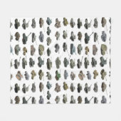 Verschiedene WW2-Tanks Fleecedecke (Vorderseite (Horizontal))