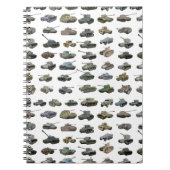 verschiedene WW2-Tanks Notizblock (Vorderseite)