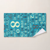 Verschiedene Zahlen in zufälliger Reihenfolge Badhandtuch Set (Handtuch)