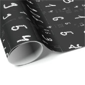 Verschiedene Zahlen in zufälliger Reihenfolge Geschenkpapier (Rolleneckpunkt)