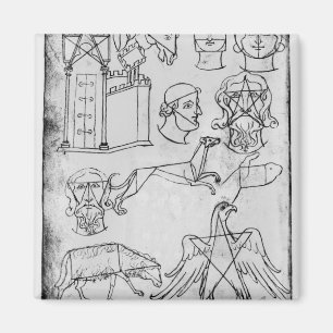 Verschiedene Zeichnungen Frau Fr 19093 fol.18v Magnet