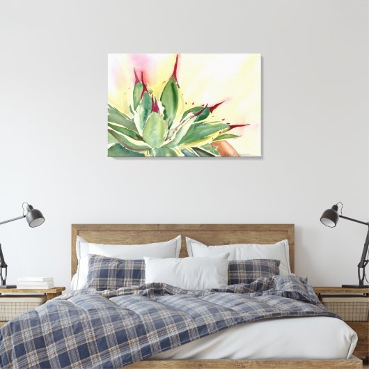 Verschiedene Zwerge agave Leinwanddruck (Insitu (Schlafzimmer))