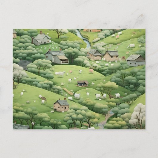 VERSCHIEDENER ADRESSE-POSTCARD FEIERTAGSPOSTKARTE (Vorderseite)