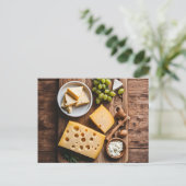 Verschiedener Käse Feiertagspostkarte (Stehend Vorderseite)