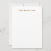 VERSCHIEDENER SAND EINLADUNG (Rückseite)