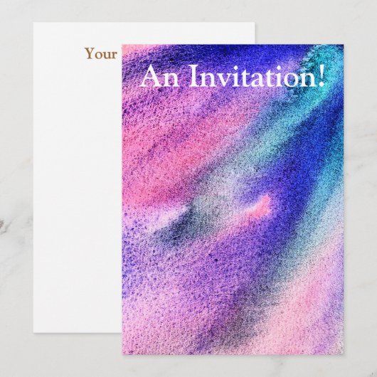 VERSCHIEDENER SAND EINLADUNG (Vorne/Hinten)