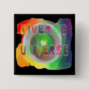Verschiedener Universum-Knopf Button