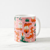 Verschiedenes Cowboystiefel-Muster Kaffeetasse (VorderseiteRechts)