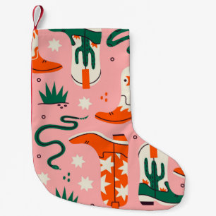 Verschiedenes Cowboystiefel-Muster Kleiner Weihnachtsstrumpf