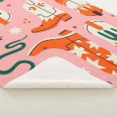 Verschiedenes Cowboystiefel-Muster Sherpadecke (3/4)