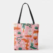 Verschiedenes Cowboystiefel-Muster Tasche (Rückseite)