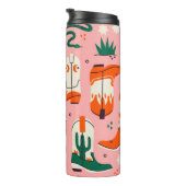 Verschiedenes Cowboystiefel-Muster Thermosbecher (Nach rechts gedreht)