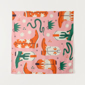 Verschiedenes Cowboystiefel-Muster Wandteppich (Vorderseite (Horizontal))