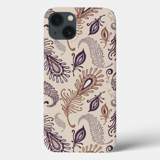 Verschiedenes Feder-Muster Case-Mate iPhone Hülle (Rückseite)