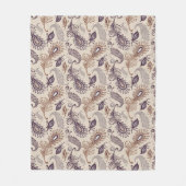 Verschiedenes Feder-Muster Fleecedecke (Vorderseite)