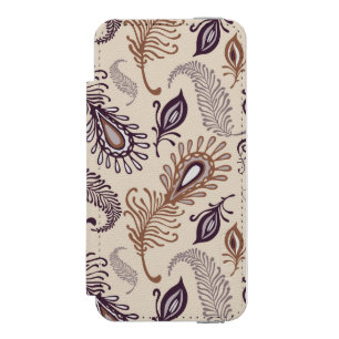 Verschiedenes Feder-Muster Incipio Watson™ iPhone 5 Geldbörsen Hülle