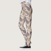 Verschiedenes Feder-Muster Leggings (Links)