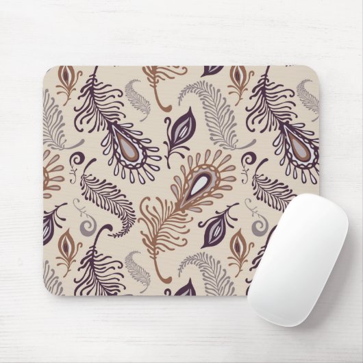Verschiedenes Feder-Muster Mousepad (Mit Mouse)