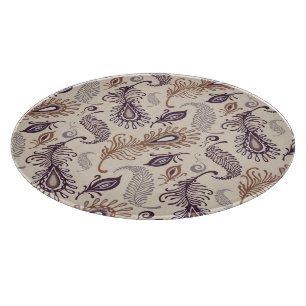 Verschiedenes Feder-Muster Schneidebrett