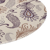 Verschiedenes Feder-Muster Schneidebrett (Ecke)