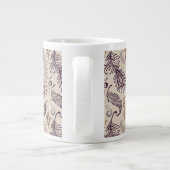 Verschiedenes Federmuster Jumbo-Tasse (Rückseite)