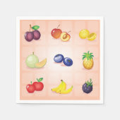 Verschiedenes Fruchtpapier Napkins Serviette (Vorderseite)