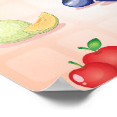 Verschiedenes Fruchtposter Poster (Ecke)