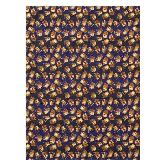 Verschiedenes Goldkronenmuster Tischdecke (Vorderseite)