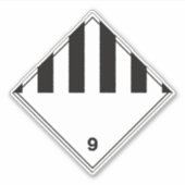 Verschiedenes Gütezeichen der Klasse 9 Aufkleber (Vorderseite)