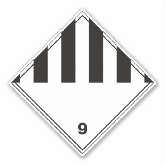 Verschiedenes Gütezeichen der Klasse 9 Aufkleber (Vorderseite)