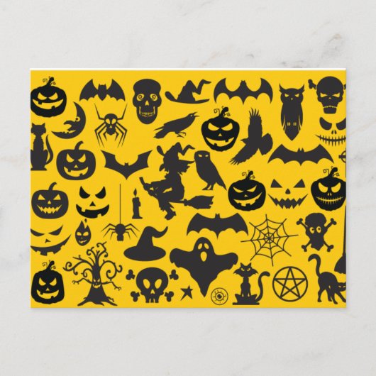 Verschiedenes Halloween Postkarte (Vorderseite)