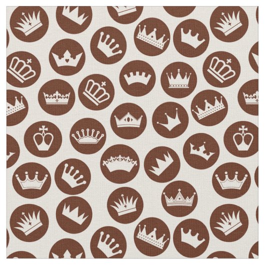 Verschiedenes Kronenbraunes Muster Stoff (Nahaufnahme)