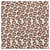 Verschiedenes Kronenbraunes Muster Stoff (Muster)