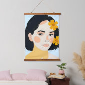 Verschiedenes Mensch Wandteppich Mit Holzrahmen (Schlafzimmer)