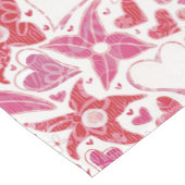 Verschiedenes Muster von Blume und Herz Kurzer Tischläufer (Ecke)