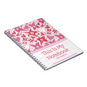 Verschiedenes Muster von Blume und Herz Notizblock (Rechte Seite)