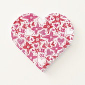 Verschiedenes Muster von Blume und Herz Notizblock (Rückseite)