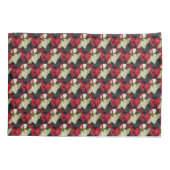 Verschiedenes Poinsettia Blumenmuster Kissenbezug (Rückseite-Links)