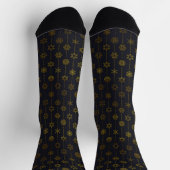 Verschiedenes Schneeflockendesign Socken (Oben)