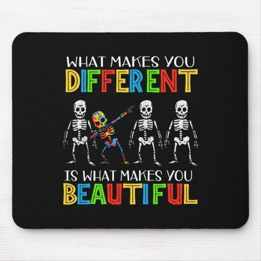 Verschiedenes schönes Autismus Bewusstsein Puzzle Mousepad (Vorne)